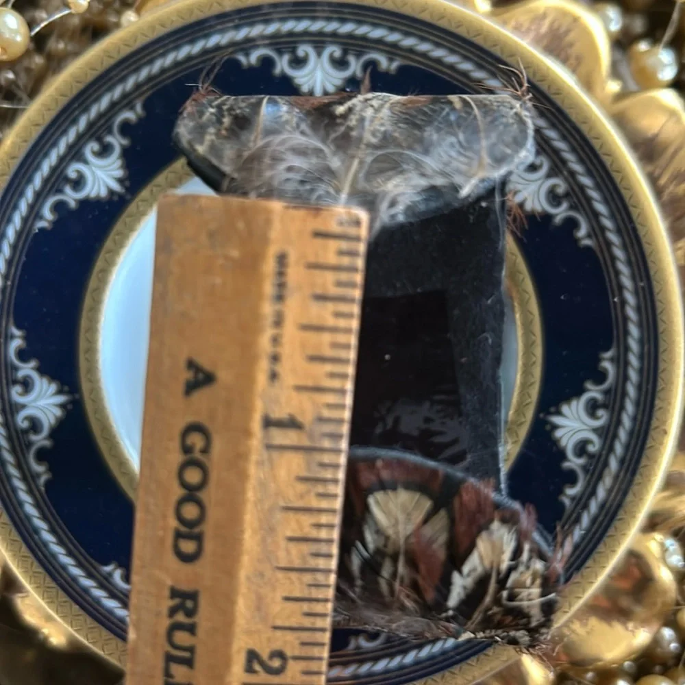 Vintage Peacock Feather Cuff Bracelet